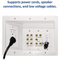 Home Office & Theater,In Wall TV Power Kit, White, Home Entertainment Boxes recessed power cabling connections